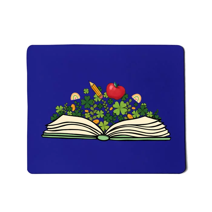 Reading Book St Patricks Day Reader Bookish Bibliophile Gift Mousepad