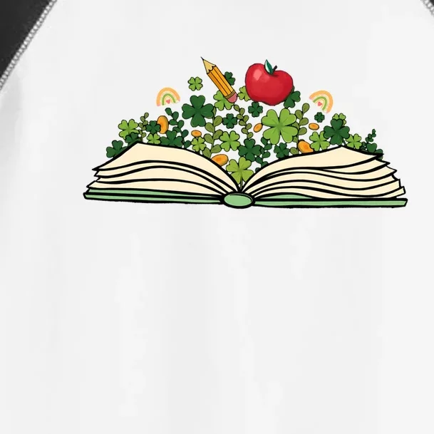 Reading Book St Patricks Day Reader Bookish Bibliophile Gift Toddler Fine Jersey T-Shirt