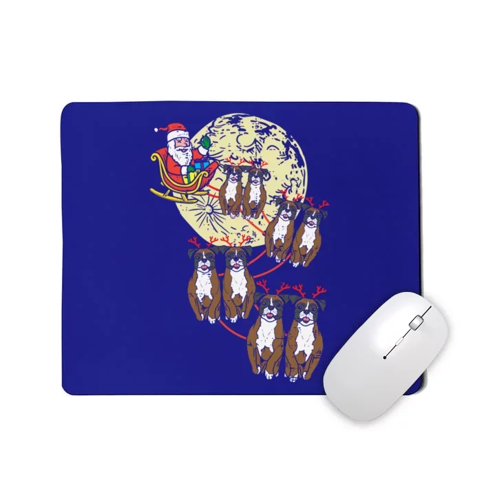 Reindeer Boxer Santa Christmas Cute Animal Pet Dog Xmas Gift Cute Gift Mousepad