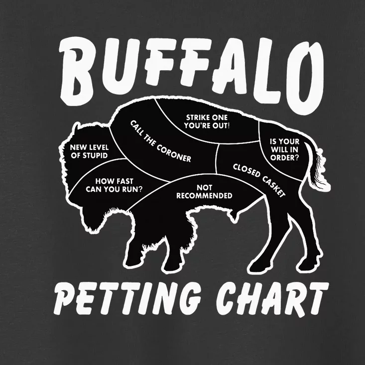 Retro Buffalo Silhouette Bison Wild Animal Toddler T-Shirt