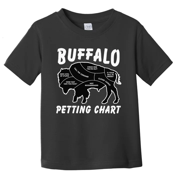 Retro Buffalo Silhouette Bison Wild Animal Toddler T-Shirt