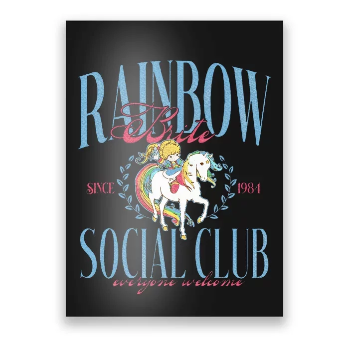 Rainbow Brite Social Club Since 1984 Everyone Welcome Poster