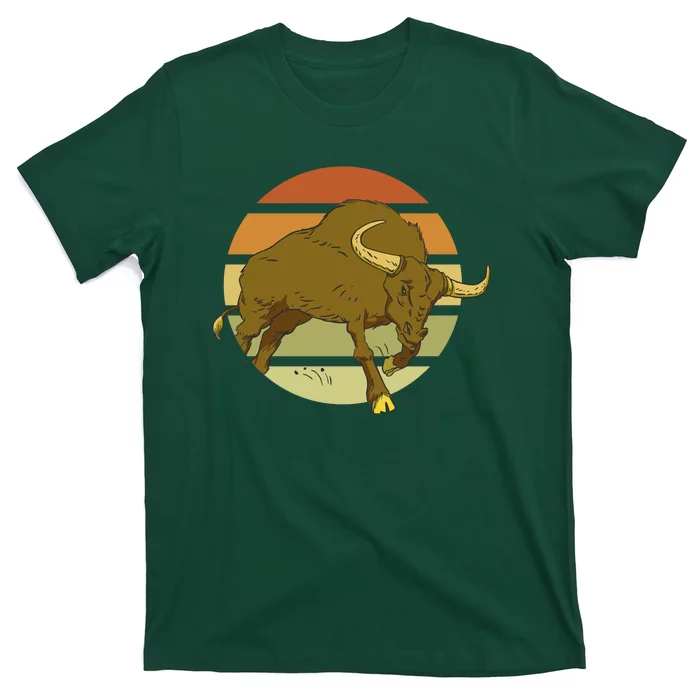 Retro Bull Sunset T-Shirt