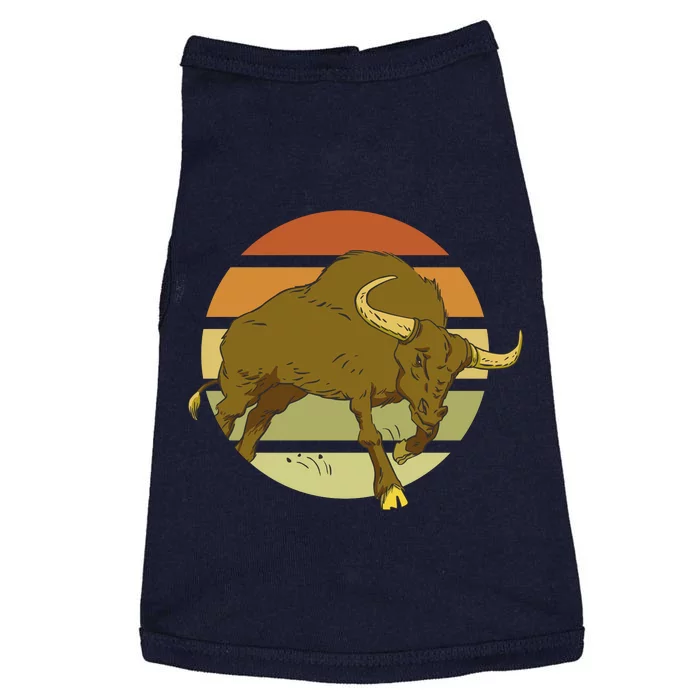 Retro Bull Sunset Doggie Tank