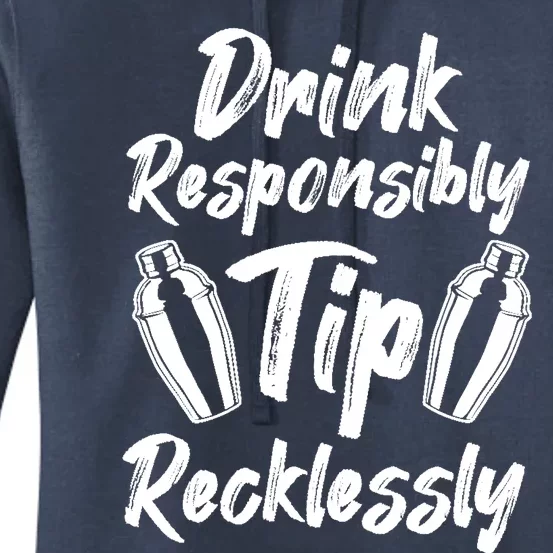 Retro Bartending Saying Mixologist Barkeeper & Bartender Women's Pullover Hoodie