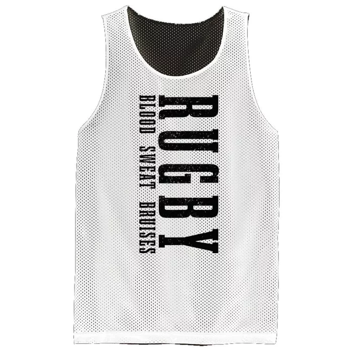 Rugby Blood Sweat Bruises Mesh Reversible Basketball Jersey Tank