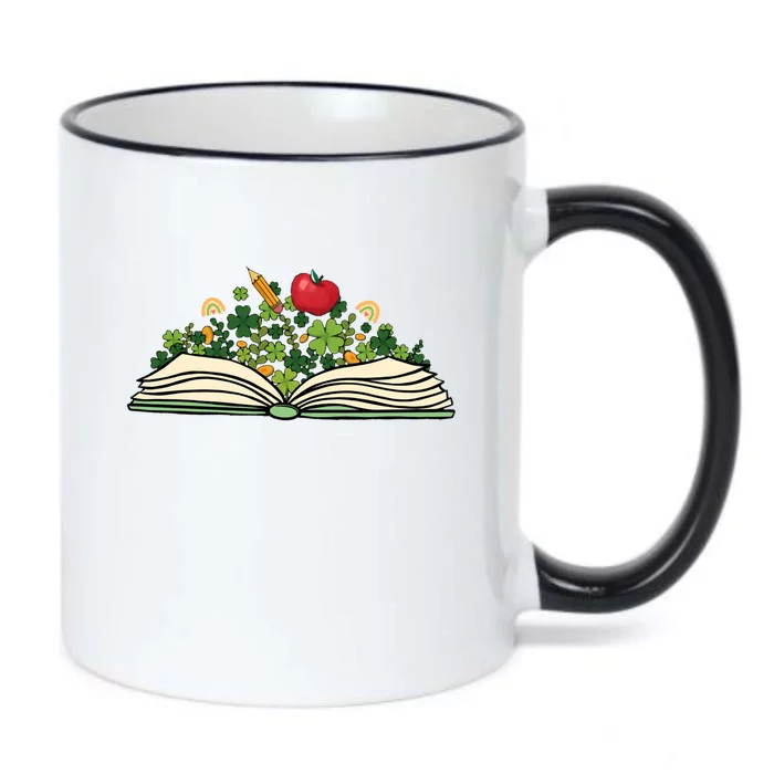 Reading Book St Patricks Day Reader Bookish Bibliophile Funny Gift Black Color Changing Mug