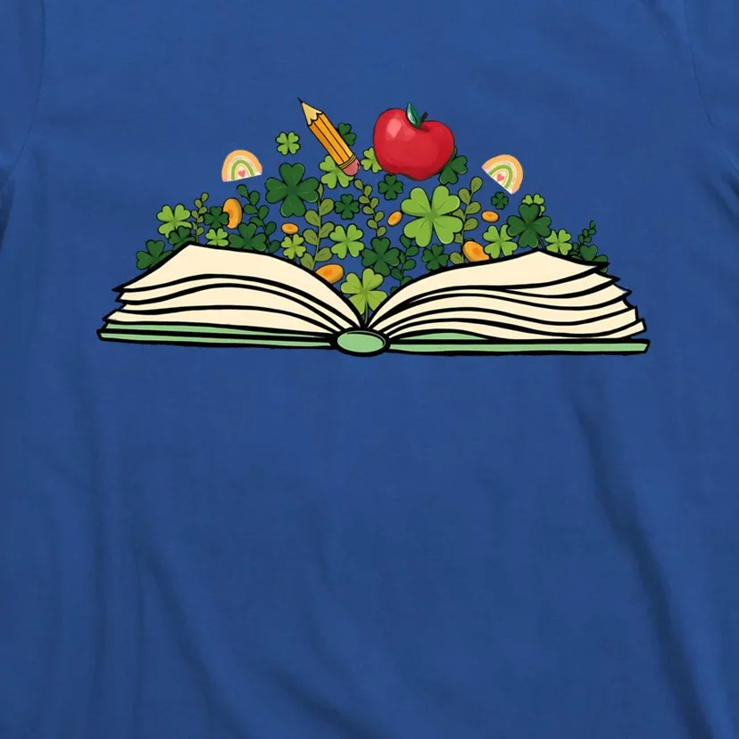 Reading Book St Patricks Day Reader Bookish Bibliophile Funny Gift T-Shirt