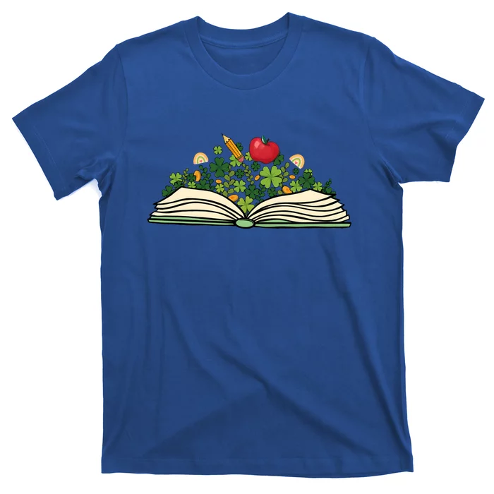 Reading Book St Patricks Day Reader Bookish Bibliophile Funny Gift T-Shirt