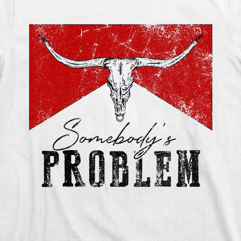 Rustic Bull Skull Country Lifestyle Unique Design T-Shirt