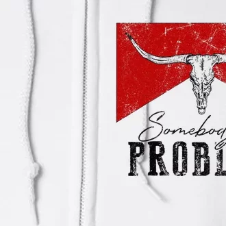 Rustic Bull Skull Country Lifestyle Unique Design Full Zip Hoodie