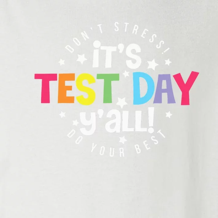 Retro Boho Style Its Test Day Yall Funny Teacher Testing Day Toddler Long Sleeve Shirt