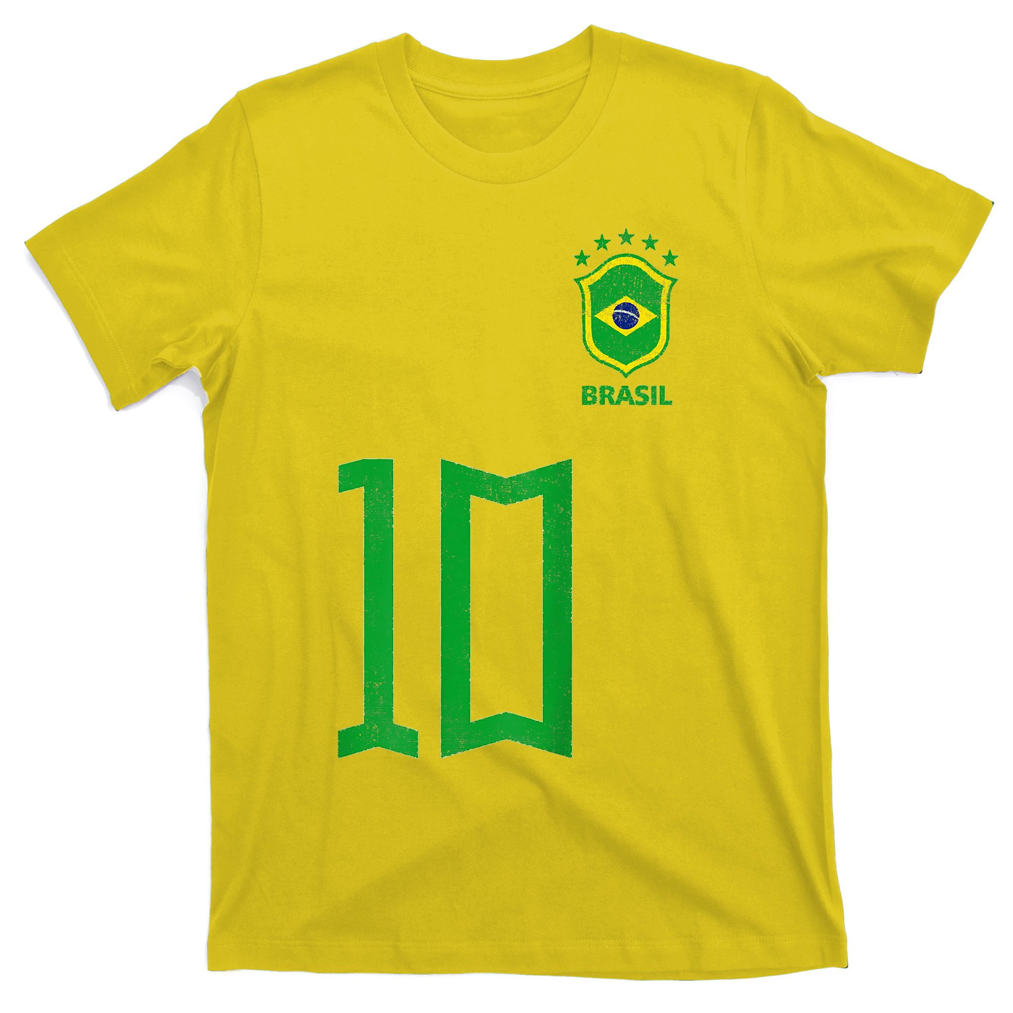 Brazil Brasil Brazilian Football Soccer Team T-Shirt Jersey - All Sizes S  to 3XL