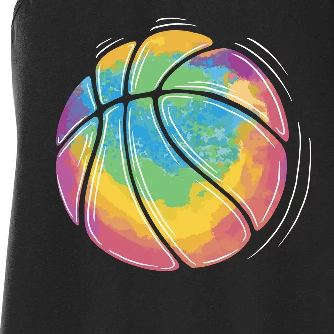 Rainbow Basketball Sport Women's Racerback Tank