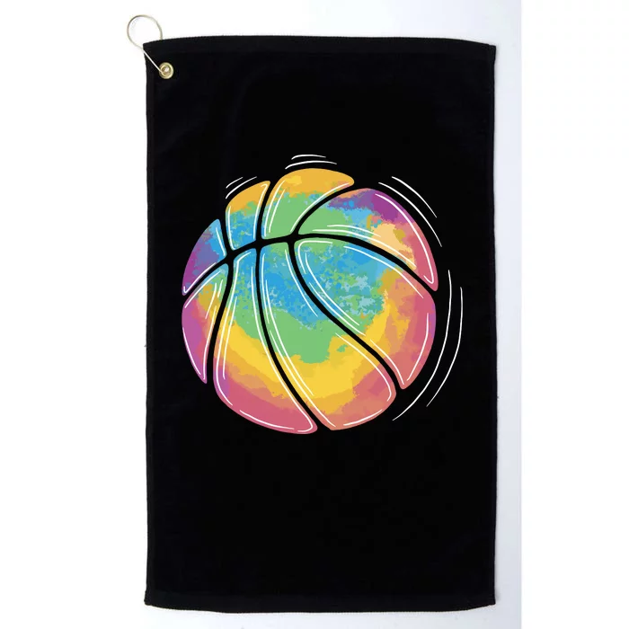 Rainbow Basketball Sport Platinum Collection Golf Towel