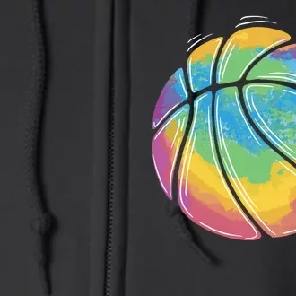 Rainbow Basketball Sport Full Zip Hoodie