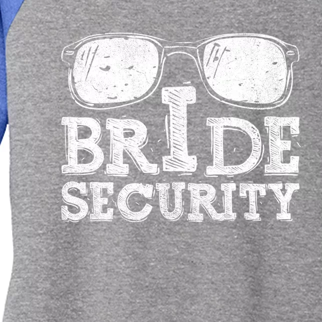 Ring Bride Security Sunglasses Gift Funny Wedding Bearer Meaningful Gift Women's Tri-Blend 3/4-Sleeve Raglan Shirt