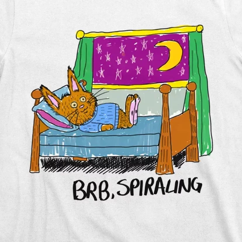 Rabbit BRB Spiraling T-Shirt