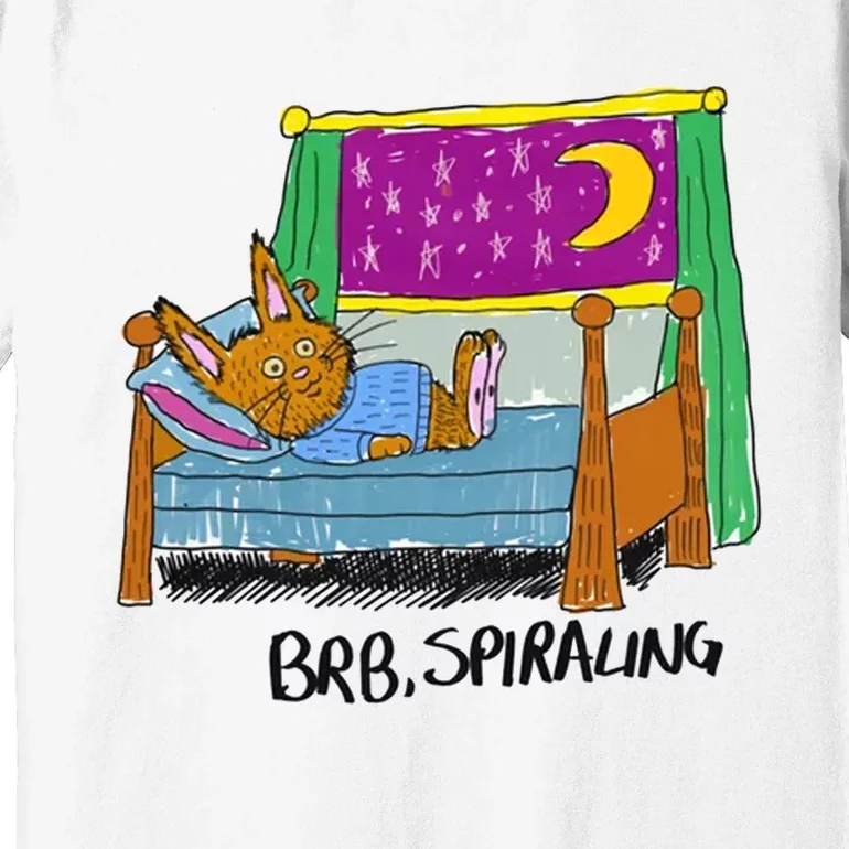 Rabbit BRB Spiraling Premium T-Shirt