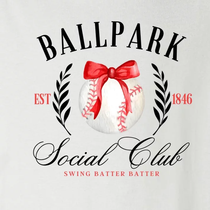 Retro Ballpark Social Club Est 1846 Baseball Toddler Long Sleeve Shirt