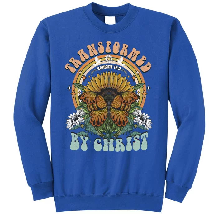 Retro Butterfly Sunflower Bible Verse Christian Saying Meaningful Gift Sweatshirt