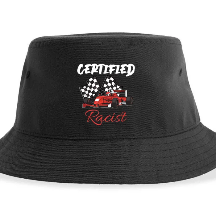 Racer Boost Speedster Certified Retro Racist Certified Race Sustainable Bucket Hat