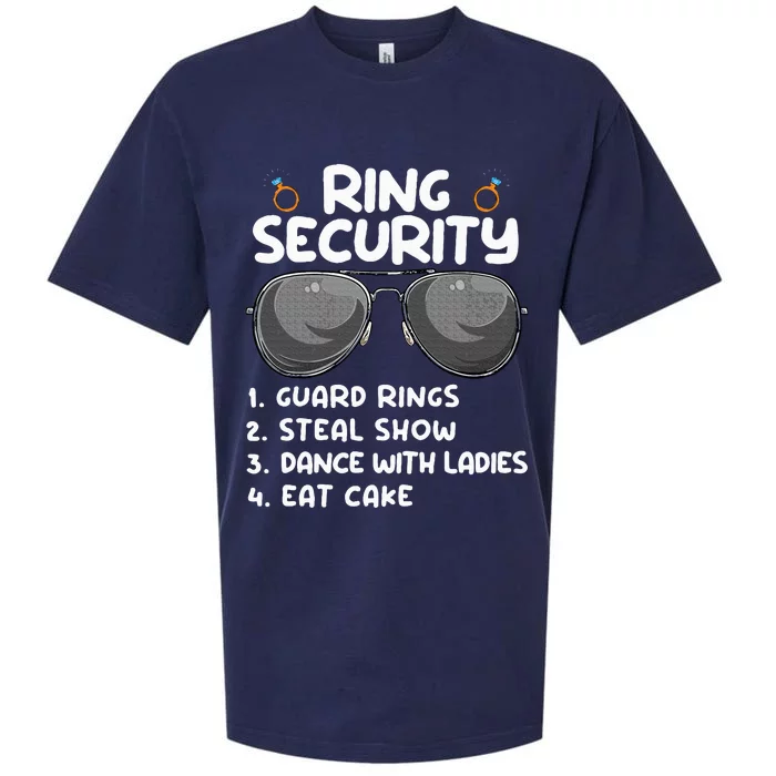 Ring Bearer Sunglasses Wedding Party Sueded Cloud Jersey T-Shirt