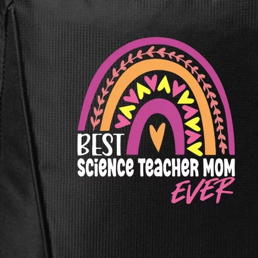 Rainbow Best Science Teacher Mom Ever Mother's Day Gift City Backpack