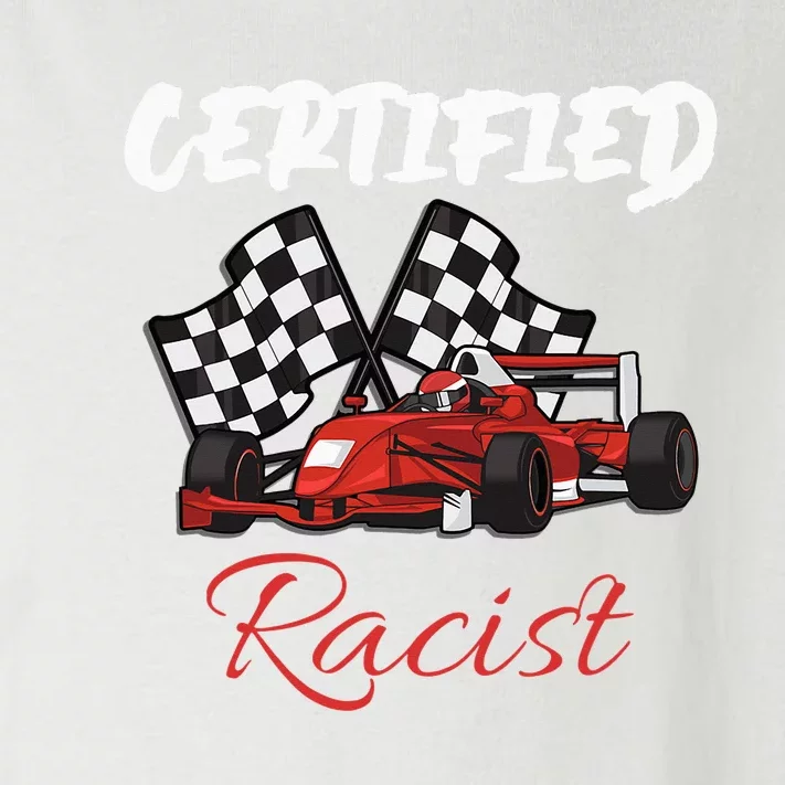 Racer Boost Speedster Certified Retro Racist Certified Race Toddler Long Sleeve Shirt