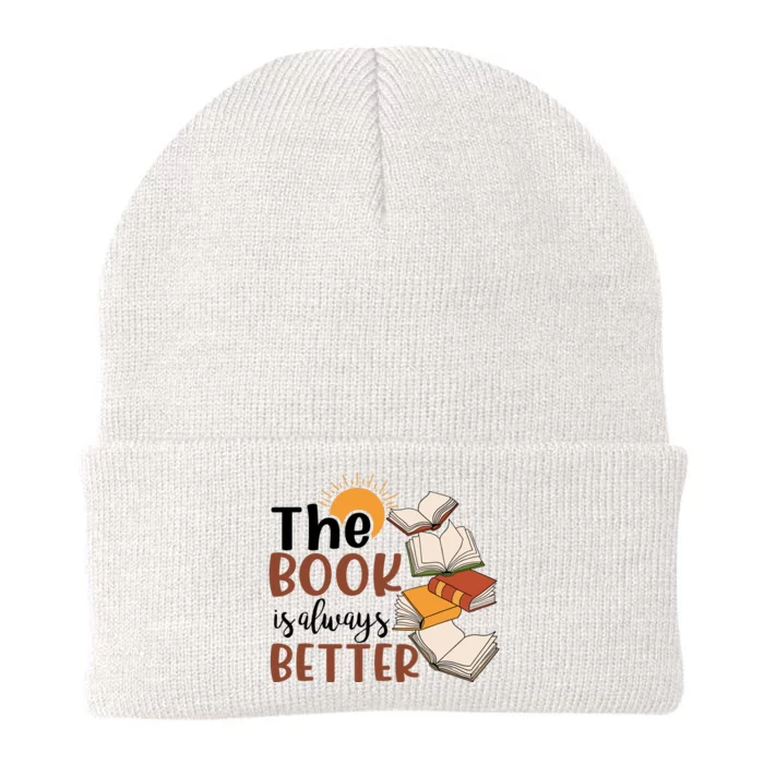 Reading Books The Book Is Always Better Gift Cute Reading Knit Cap Winter Beanie