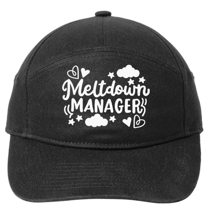 Registered Behavior Technician Rbt Behavior Tech 7-Panel Snapback Hat