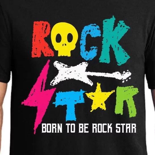 Rockstar Born To Be Rockstar Music Funny Gift Pajama Set