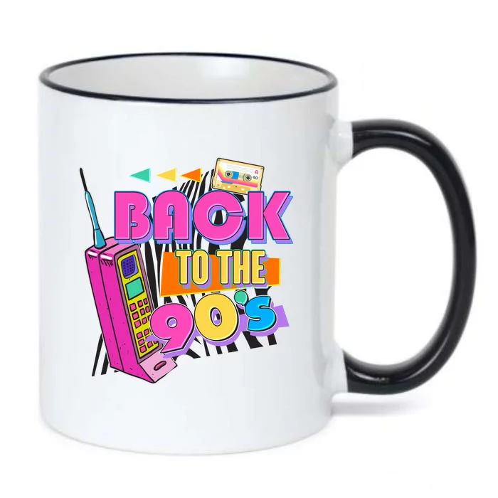 Retro Back To The 90's Nineties Black Color Changing Mug