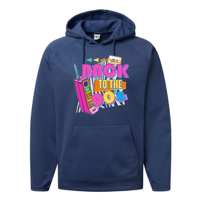 Retro Back To The 90's Nineties Performance Fleece Hoodie