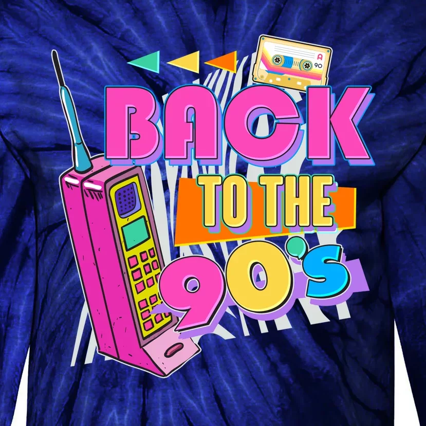 Retro Back To The 90's Nineties Tie-Dye Long Sleeve Shirt