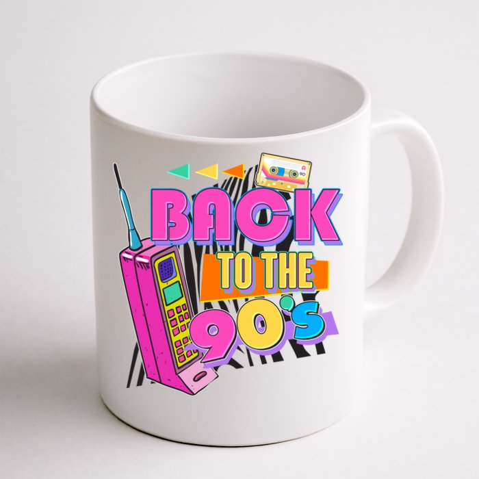 Retro Back To The 90's Nineties Front & Back Coffee Mug