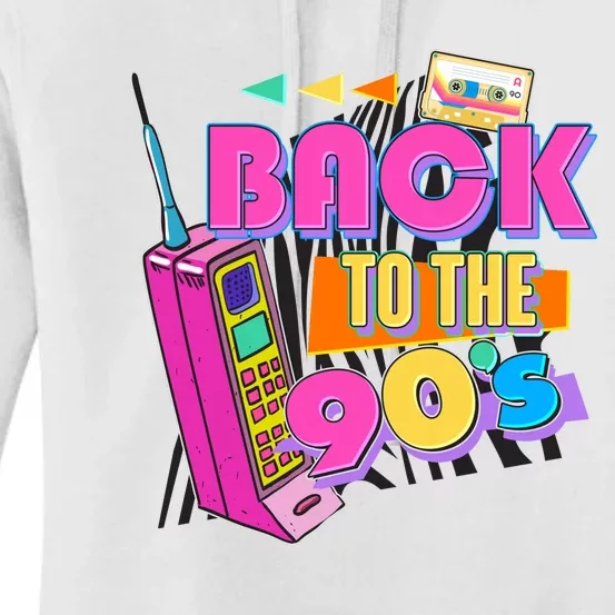 Retro Back To The 90's Nineties Women's Pullover Hoodie