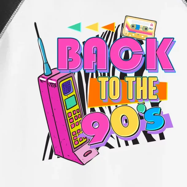 Retro Back To The 90's Nineties Toddler Fine Jersey T-Shirt