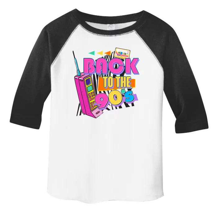 Retro Back To The 90's Nineties Toddler Fine Jersey T-Shirt