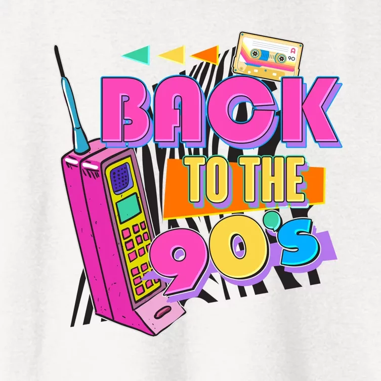 Retro Back To The 90's Nineties Women's Crop Top Tee