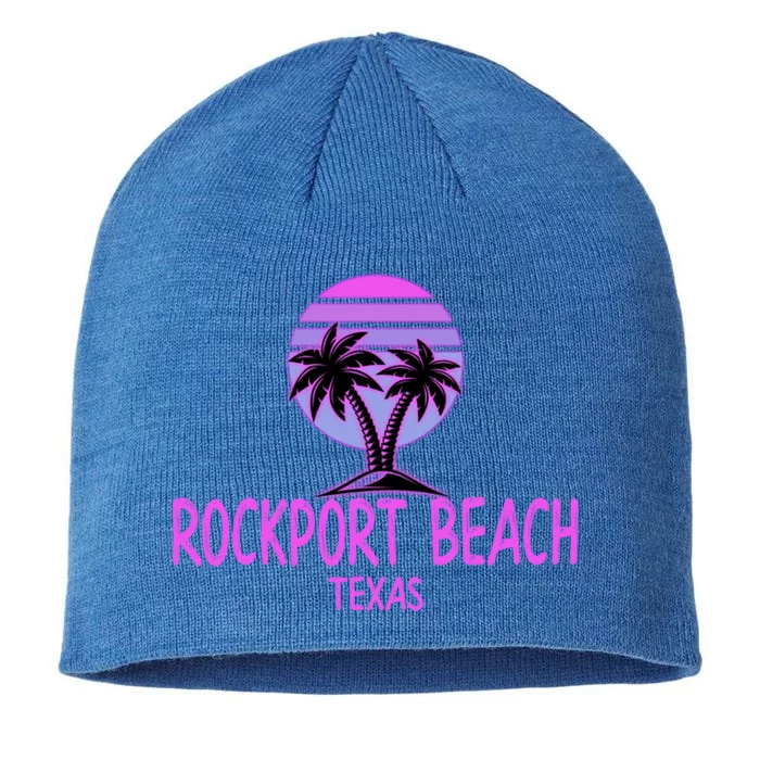 Rockport Beach Texas Vintage Retro Gift 70s Throwback 8 1/2in Sustainable Knit Beanie