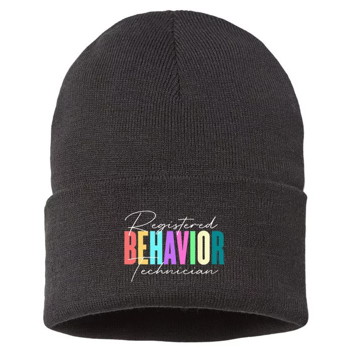 Registered Behavior Technician RBT Behavioral ABA Therapist Sustainable Knit Beanie