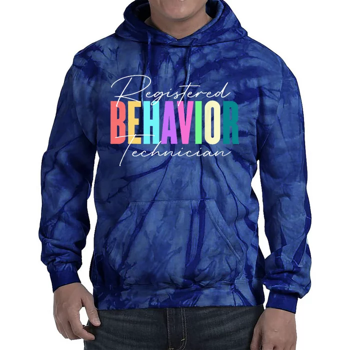 Registered Behavior Technician RBT Behavioral ABA Therapist Tie Dye Hoodie