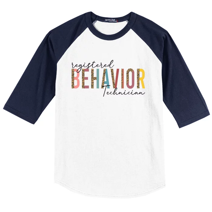 Registered Behavior Technician RBT Behavioral ABA Therapist Baseball Sleeve Shirt