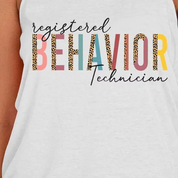 Registered Behavior Technician RBT Behavioral ABA Therapist Women's Knotted Racerback Tank