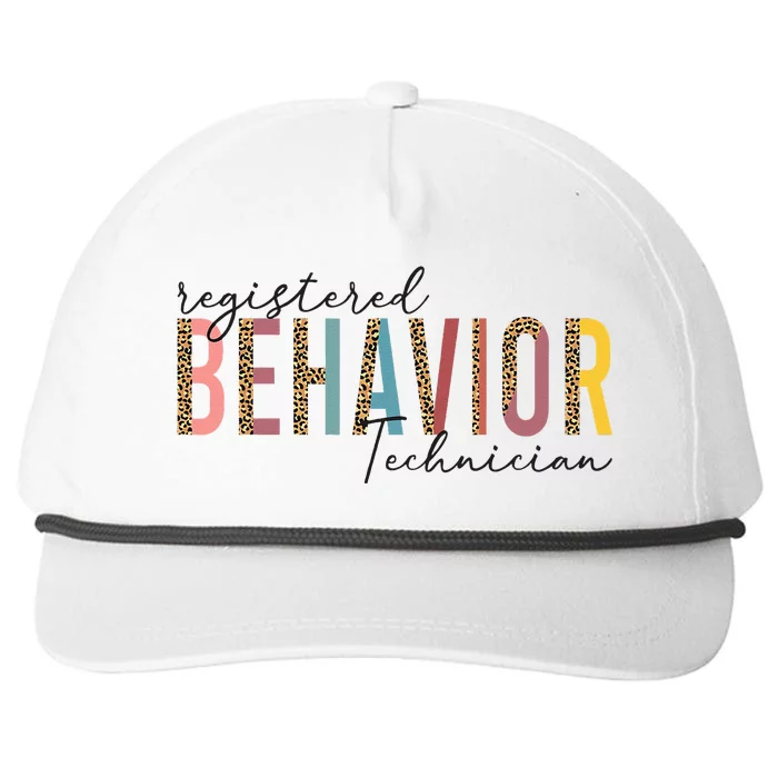 Registered Behavior Technician RBT Behavioral ABA Therapist Snapback Five-Panel Rope Hat