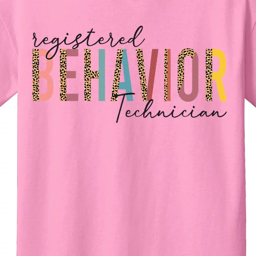 Registered Behavior Technician RBT Behavioral ABA Therapist Kids T-Shirt