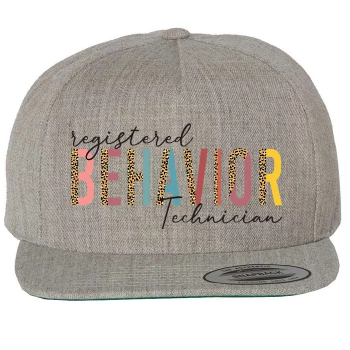 Registered Behavior Technician RBT Behavioral ABA Therapist Wool Snapback Cap