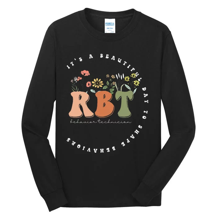 Registered Behavior Technician RBT Behavior Therapist ABA Tall Long Sleeve T-Shirt