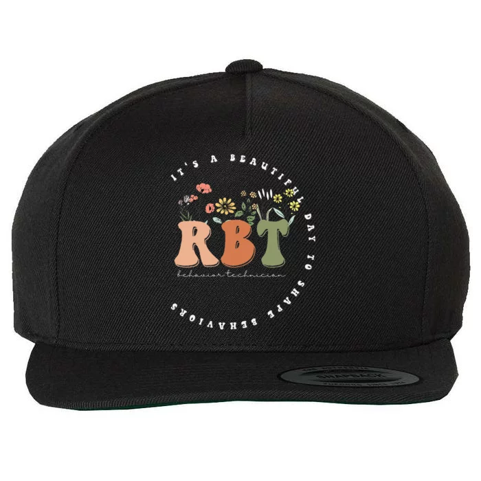 Registered Behavior Technician RBT Behavior Therapist ABA Wool Snapback Cap